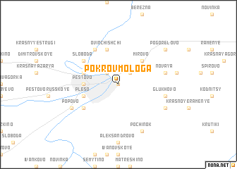 map of Pokrov-Mologa