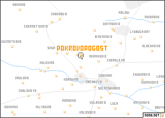 map of Pokrovo-Pogost