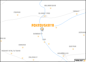 map of Pokrovskaya