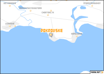 map of Pokrovsʼke