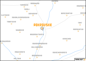 map of Pokrovs\