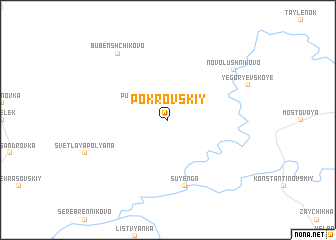 map of Pokrovskiy