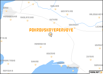 map of Pokrovskoye Pervoye
