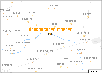 map of Pokrovskoye Vtoroye