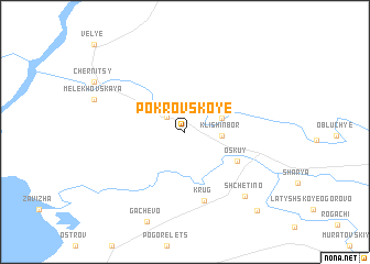 map of Pokrovskoye