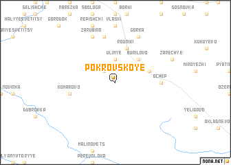 map of Pokrovskoye