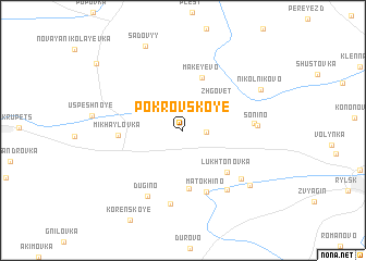 map of Pokrovskoye