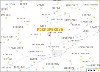 map of Pokrovskoye