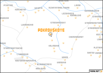 map of Pokrovskoye