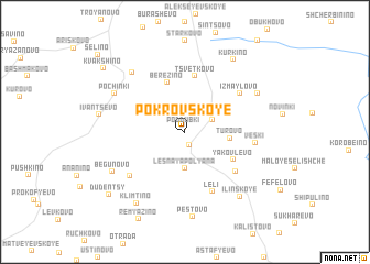 map of Pokrovskoye