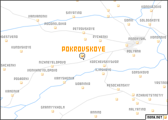 map of Pokrovskoye