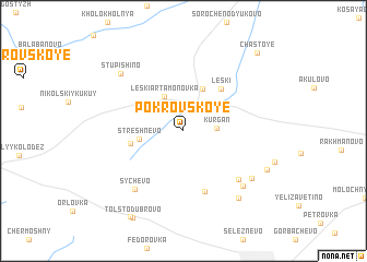 map of Pokrovskoye