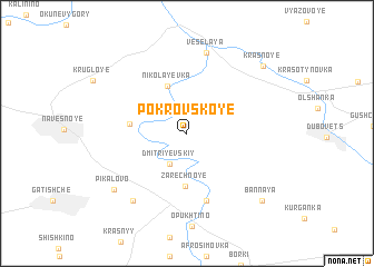 map of Pokrovskoye