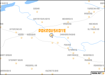 map of Pokrovskoye