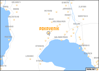 map of Pokrvenik