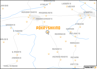 map of Pokryshkino