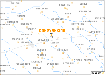 map of Pokryshkino