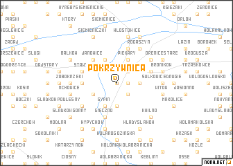 map of Pokrzywnica