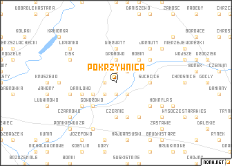 map of Pokrzywnica