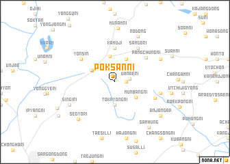 map of Poksan-ni