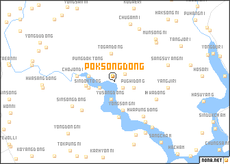 map of Poksong-dong