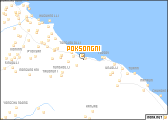 map of Poksong-ni