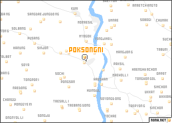 map of Poksŏng-ni