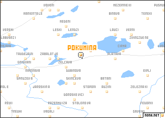 map of Pokumina