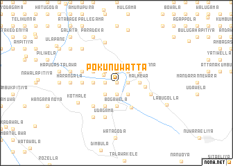 map of Pokunuwatta