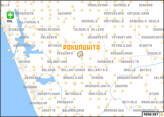 map of Pokunuwita