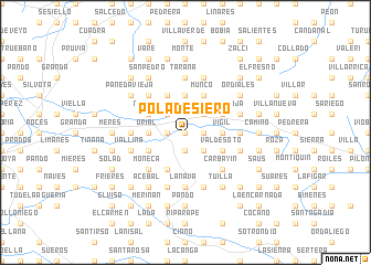 map of Pola de Siero