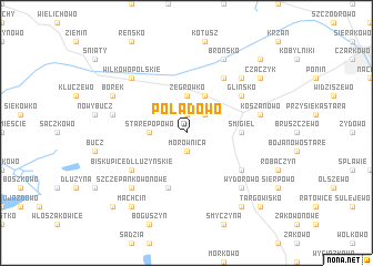 map of Poladowo