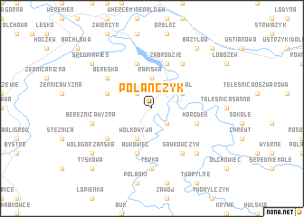 map of Polańczyk