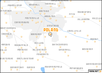 map of Poland