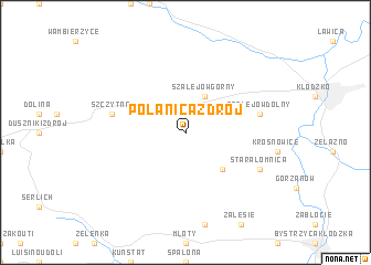 map of Polanica-Zdrój