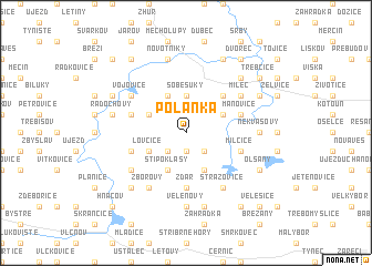 map of Polánka