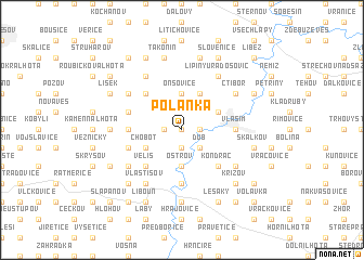 map of Polánka