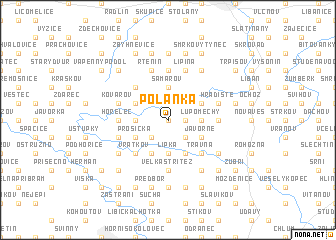 map of Polánka