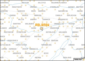 map of Polanów