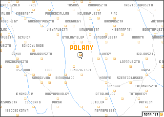 map of Polány