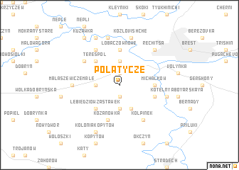 map of Polatycze