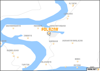 map of Polazna