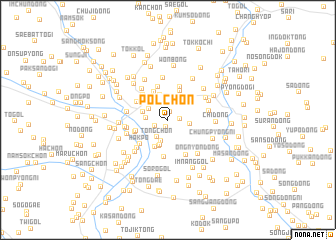 map of Pŏl-ch\