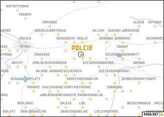 map of Połcie