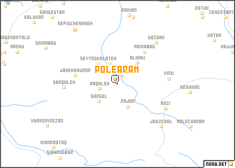 map of Pol-e Ārām