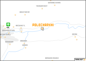 map of Pol-e Charkhī