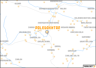 map of Pol-e Dokhtar
