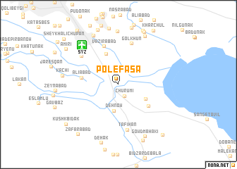 map of Pol-e Fasā