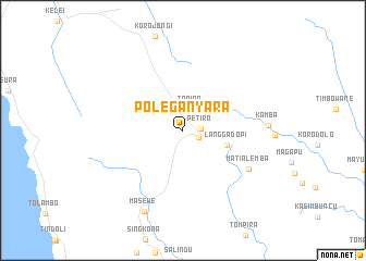 map of Poleganyara