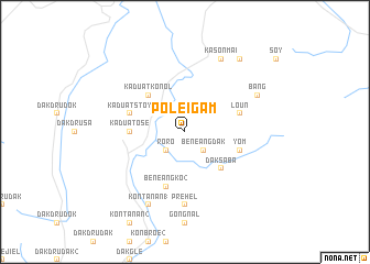 map of Pơlei Gam